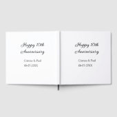 Gelukkige 10e verjaardag eenvoudige minimale bruil gastenboek (Volledig)