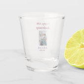 Gelukkige 10e verjaardag foto bruiloft paar naam d shot glas (Achterkant)