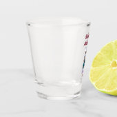 Gelukkige 10e verjaardag foto bruiloft paar naam d shot glas (Links)