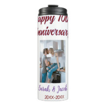 Gelukkige 10e verjaardag foto bruiloft paar naam d