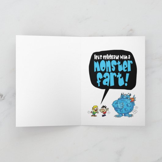 Gelukkige 10e verjaardag kaart (Binnen)