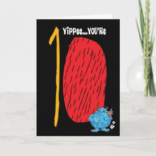 Gelukkige 10e verjaardag kaart