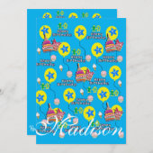 Gelukkige 10e verjaardag Uitnodiging Verjaardag #1 (Voorkant / Achterkant)