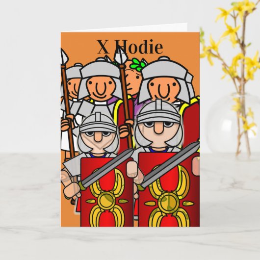 Gelukkige 10e verjaardag van Caesar en zijn legioe Kaart (Gele Bloem)