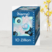 Gelukkige 10e verjaardag - Ziljoenen Knuffels & Ku Kaart (Gele Bloem)