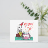 Gelukkige 110e briefkaart (Staand voorkant)