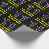 Gelukkige 11e verjaardag, Leuk Kleurrijk Sterren P Cadeaupapier (Hoek)