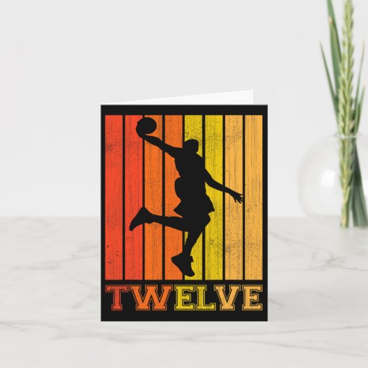 Gelukkige 12e Verjaardag Decoraties voor Jongens B Kaart (Voorkant)