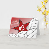 Gelukkige 13de Verjaardag, de Ster van het Kaart (Gele Bloem)