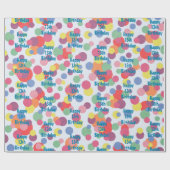 Gelukkige 13e verjaardag cirkels inpakpapier (Vlak)