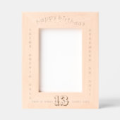 Gelukkige 13e verjaardag jongen gegraveerde lijstjes (Voorkant)