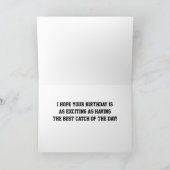 GELUKKIGE *13e VERJAARDAG *VISSER* Kaart (Binnen)