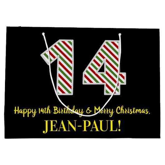 Gelukkige 14de Verjaardag & Vrolijk Kerstmis, Doua Groot Cadeauzakje (Achterkant)