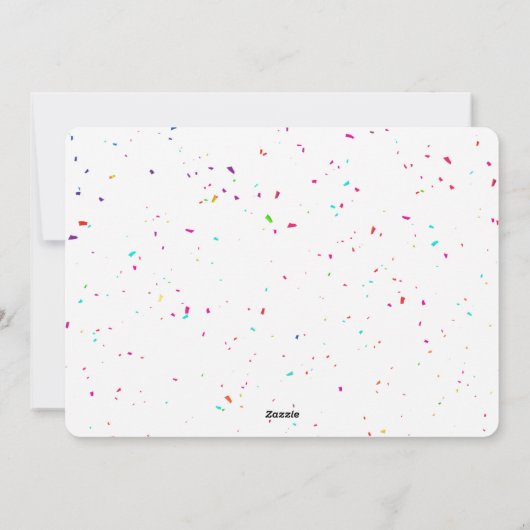 Gelukkige 15e verjaardag feestdagenkaart (Achterkant)