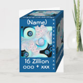 Gelukkige 16e verjaardag - 16 Ziljoen Knuffels & K Kaart (Voorkant)