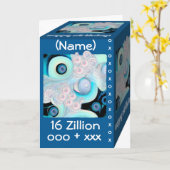 Gelukkige 16e verjaardag - 16 Ziljoen Knuffels & K Kaart (Gele Bloem)