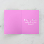 Gelukkige 16e verjaardag Kaart voor meisje (Binnen)