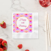 Gelukkige 16e Verjaardag Papier servet (Insitu)