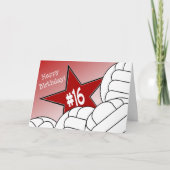 Gelukkige 16e verjaardag, volleybalster! kaart (Voorkant)