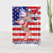 Gelukkige 17e verjaardag fee in haar sterren en st kaart (Voorkant)