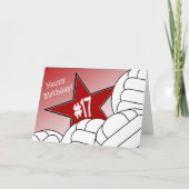 Gelukkige 17e verjaardag, volleybalster! kaart (Voorkant)