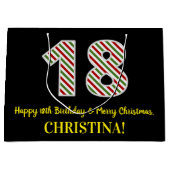 Gelukkige 18de Verjaardag & Vrolijk Kerstmis, Doua Groot Cadeauzakje (Voorkant)