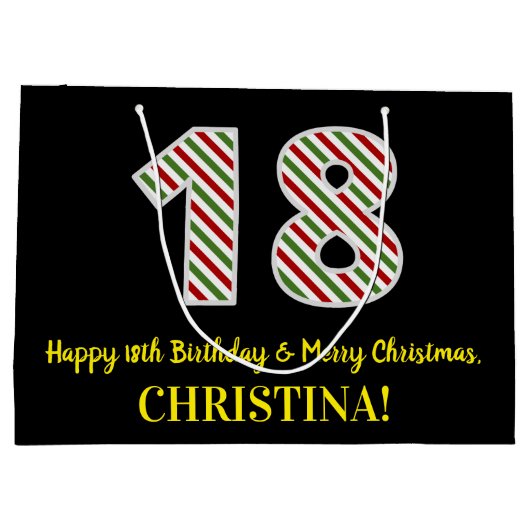 Gelukkige 18de Verjaardag & Vrolijk Kerstmis, Doua Groot Cadeauzakje (Achterkant)