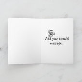 Gelukkige 18de verjaardags grafische blauwe kaart (Binnen)