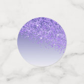 Gelukkige 18e verjaardag Chic Falling Paarse Glitt Confetti (Kleine voorkant)