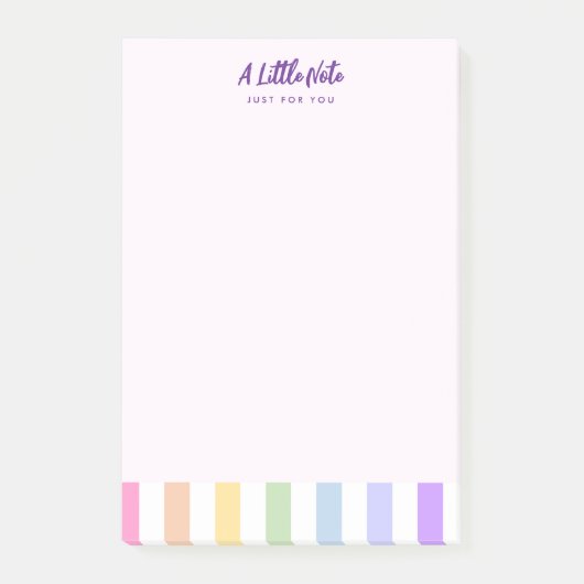 Gelukkige 18e Verjaardag in Regenboogstrepen Post-it® Notes (Voorkant)