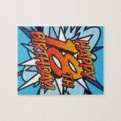 GELUKKIGE 18E VERJAARDAG Leuk Retro Stripboek Legpuzzel (Horizontaal)