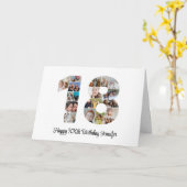 Gelukkige 18e Verjaardag Nummer 18 Aangepaste Foto Kaart (Gele Bloem)