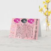 Gelukkige 18e verjaardag - Zuster Gedicht Kaart (Gele Bloem)