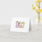 "GELUKKIGE 1E DAG VAN 1E KLAS" KAART (Gele Bloem)