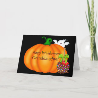 Gelukkige 1e Halloween kleindochter Kaart