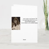 Gelukkige 1e Kerstmis, sneeuwpaar, sneeuwvlokken Feestdagen Kaart (Achterkant)