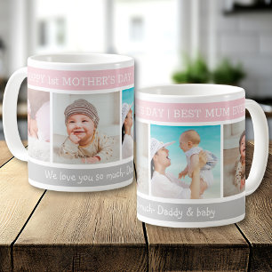 Gelukkige 1e Moederdag Beste Moeder Ooit 4 Foto Koffiemok
