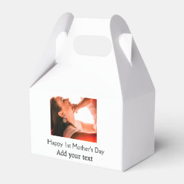 Gelukkige 1e Moederdag beste moeder ooit foto naam Bedankdoosjes