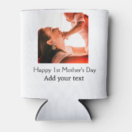 Gelukkige 1e Moederdag beste moeder ooit foto naam Blikjeskoeler