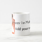 Gelukkige 1e Moederdag beste moeder ooit foto naam Koffiemok (Center)