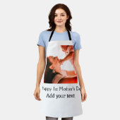 Gelukkige 1e Moederdag beste moeder ooit foto naam Schort (Gedragen)