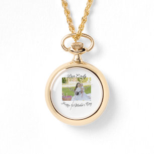 gelukkige 1e moederdag liefde foto naam kalligrafi horloge