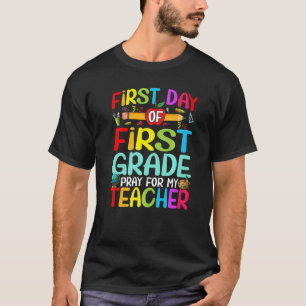 Gelukkige 1e schooldag eerste klas terug naar scho t-shirt