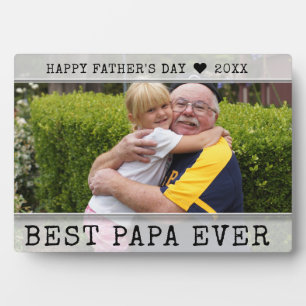 Gelukkige 1e Vaderdag beste papa ooit foto Fotoplaat