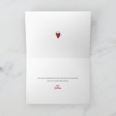 Gelukkige 1e Vaderdag Foto Vet Typografie Rood Kaart (Binnen)