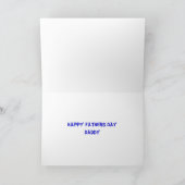 Gelukkige 1e Vaderdag Kaart (Binnen)