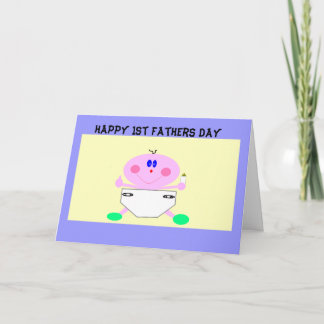 Gelukkige 1e Vaderdag Kaart