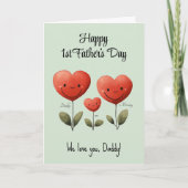 Gelukkige 1e Vaderdag Kaart met Gedicht, Custom (Voorkant)