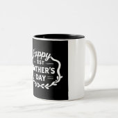 Gelukkige 1e Vaderdag Mok – gepersonaliseerd cadea (Voorkant rechts)