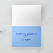 GELUKKIGE 1E VADERDAG VAN ECHTGENOOT VAN VROUW KAART (Binnen)